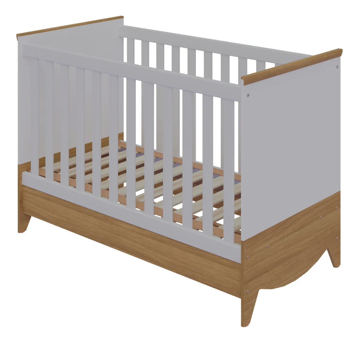 Cuna Convertible 3 En 1 Blanca Para Bebé Minicama Y Cama Blanco