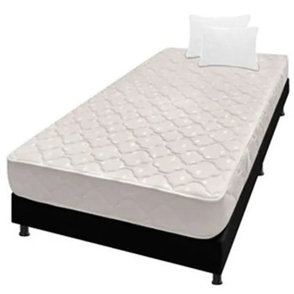 Colchón Semianatómico Y Basecama De 100x190cm Con Almohadas