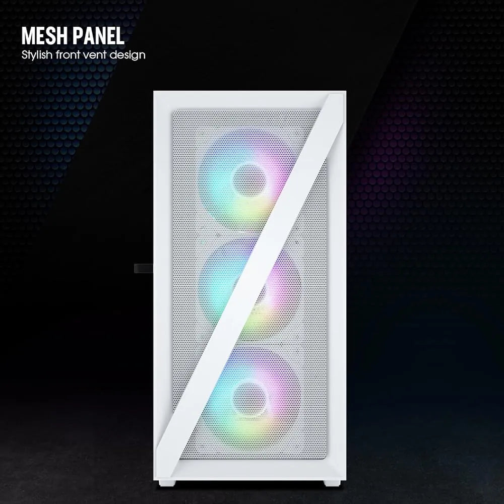 Vetroo M05 Micro Atx Caja De Pc Para Computadora Con Puerta White