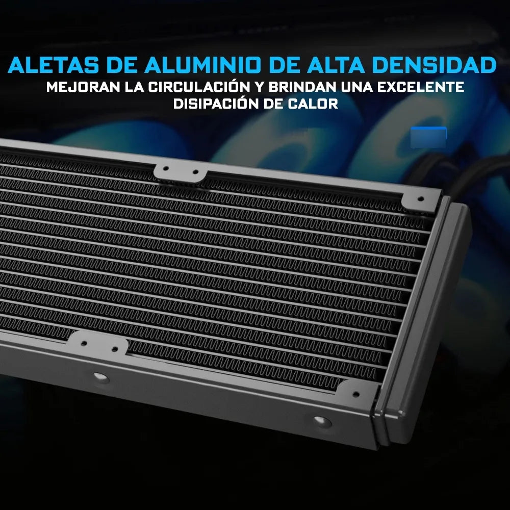 Refrigeracion Liquida Vetroo 360 Lga 1700 Am5 Negro Argb Pc