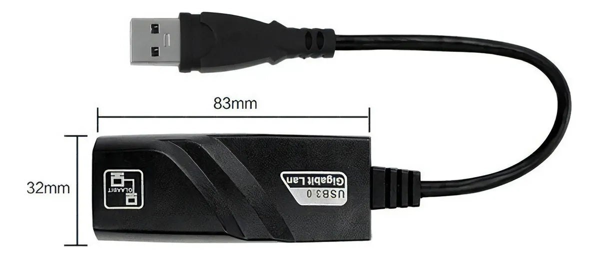 Adaptador Rj45 Usb 3.0 Gigabit Ethernet 10/100mbps