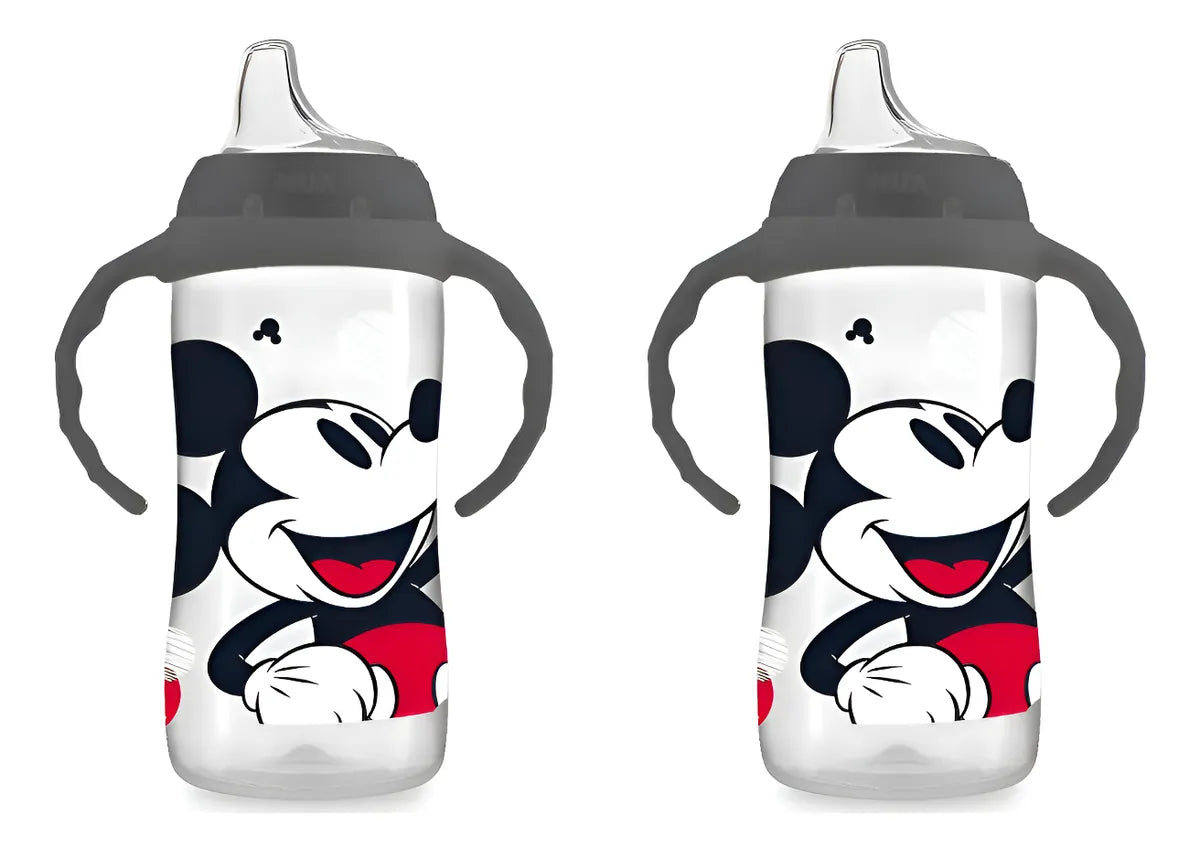 Vaso Entrenador 10 Onz Nuk Mickey Mouse X 2 Unidades Gris Lisa