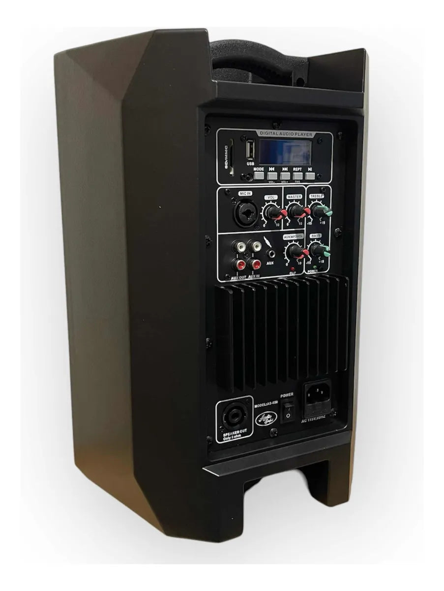 Parlante Activo 8 Pulgadas Audio Sound 6500w Profesional Negro