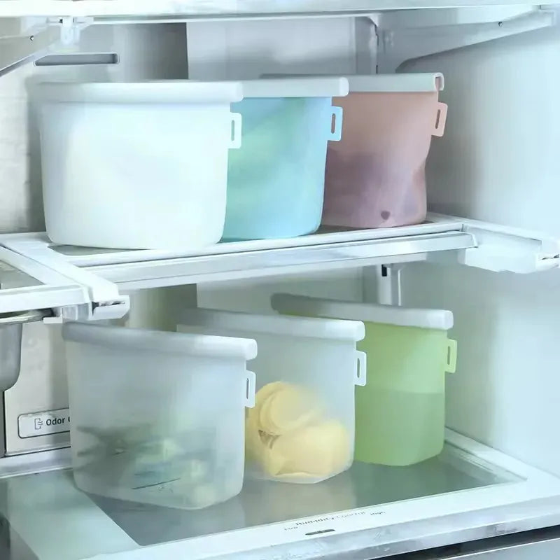 5 Bolsas De Almacenamiento De Leche Materna En Silicona
