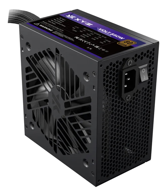 Fuente De Poder Certificada Xyz Volt 850w 80+ Bronce Negro