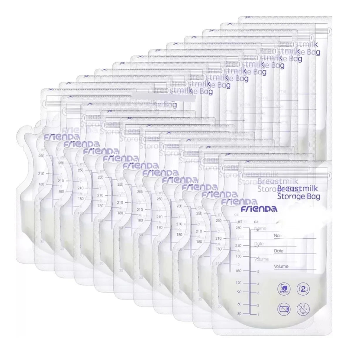 100 Unidades Americanas, Bolsas Almacenamiento Leche Materna