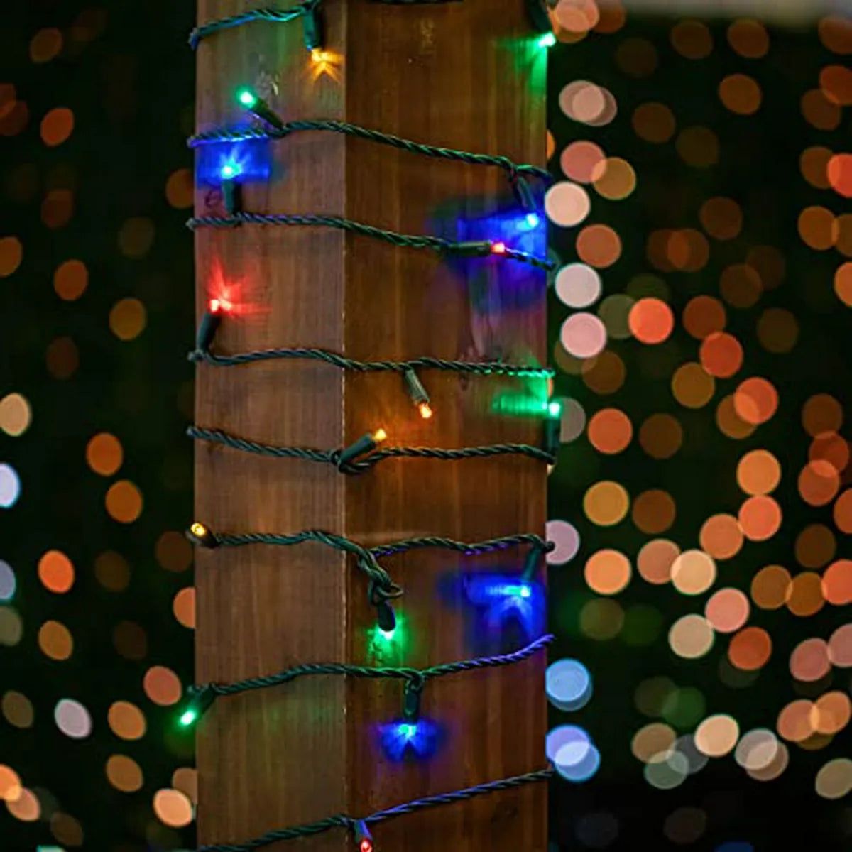 Luces Led Navideñas 50 Cuentos Multicolor 25ft Con Espaciado