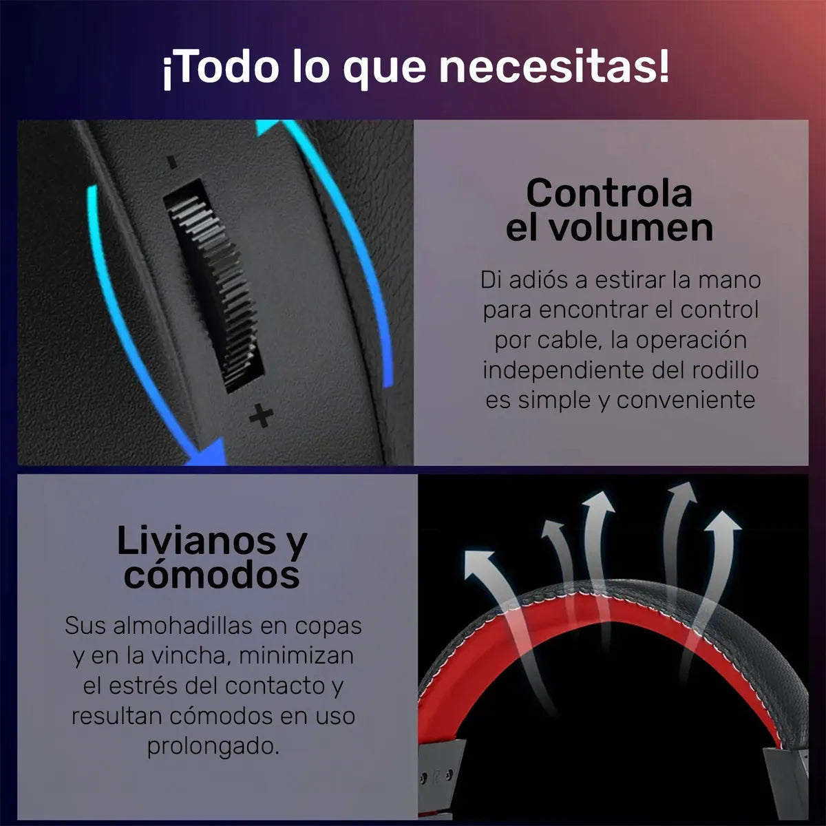 Audifonos Gamer Redragon Ares H120 Rgb, Conector 3.5, Negro