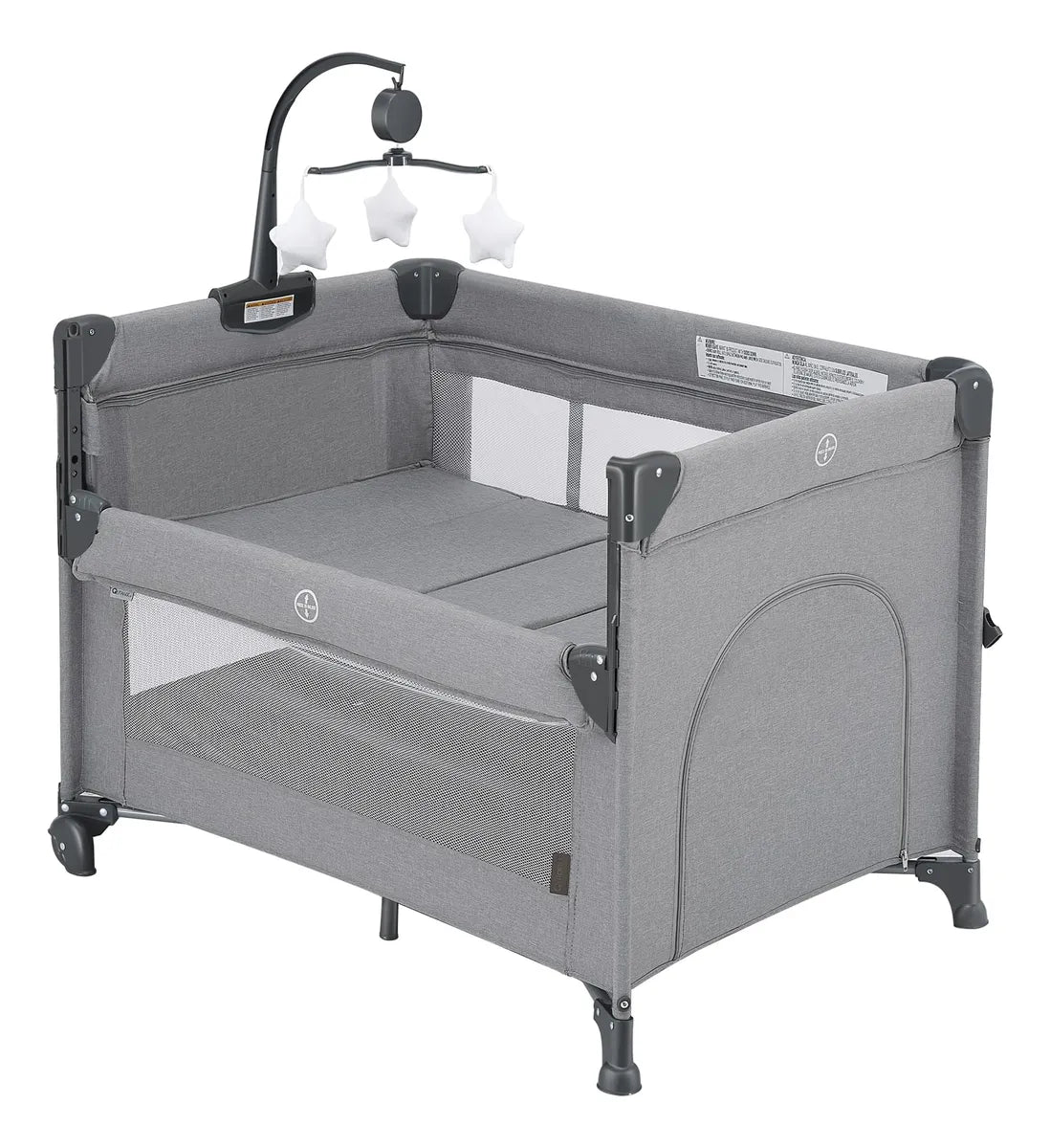 Qutanix Corralito De Bebe 2 En 1, Cuna Portatil Plegable Fac