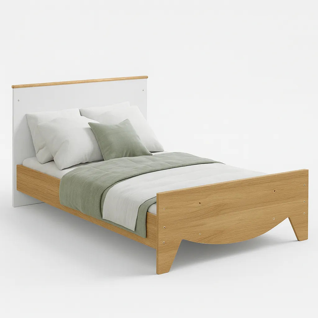 Cuna Convertible 3 En 1 Blanca Para Bebé Minicama Y Cama Blanco