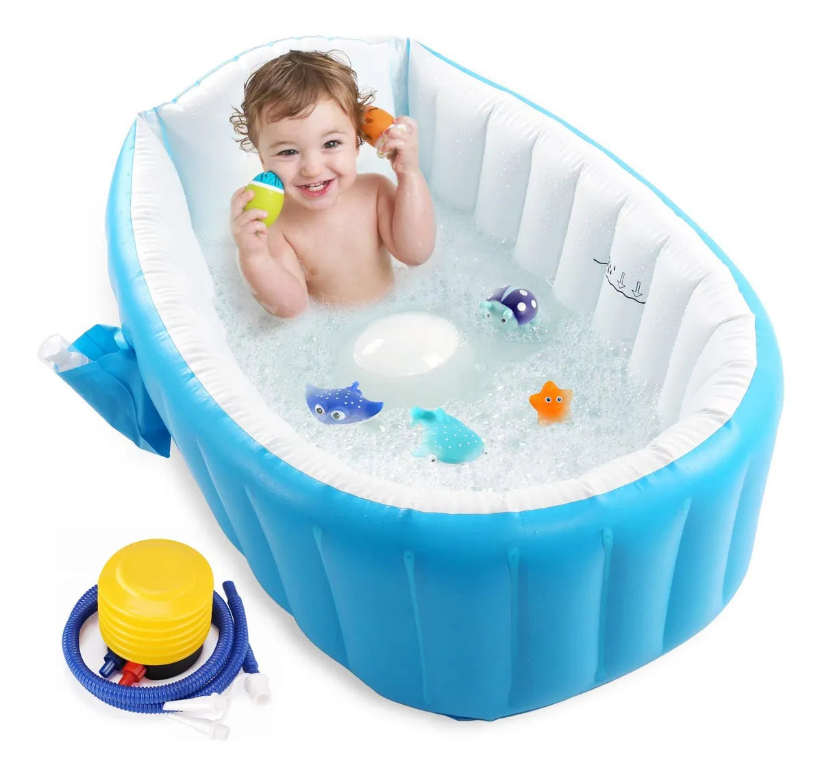 Banera Inflable Para Bebe: Divertida Y Segura