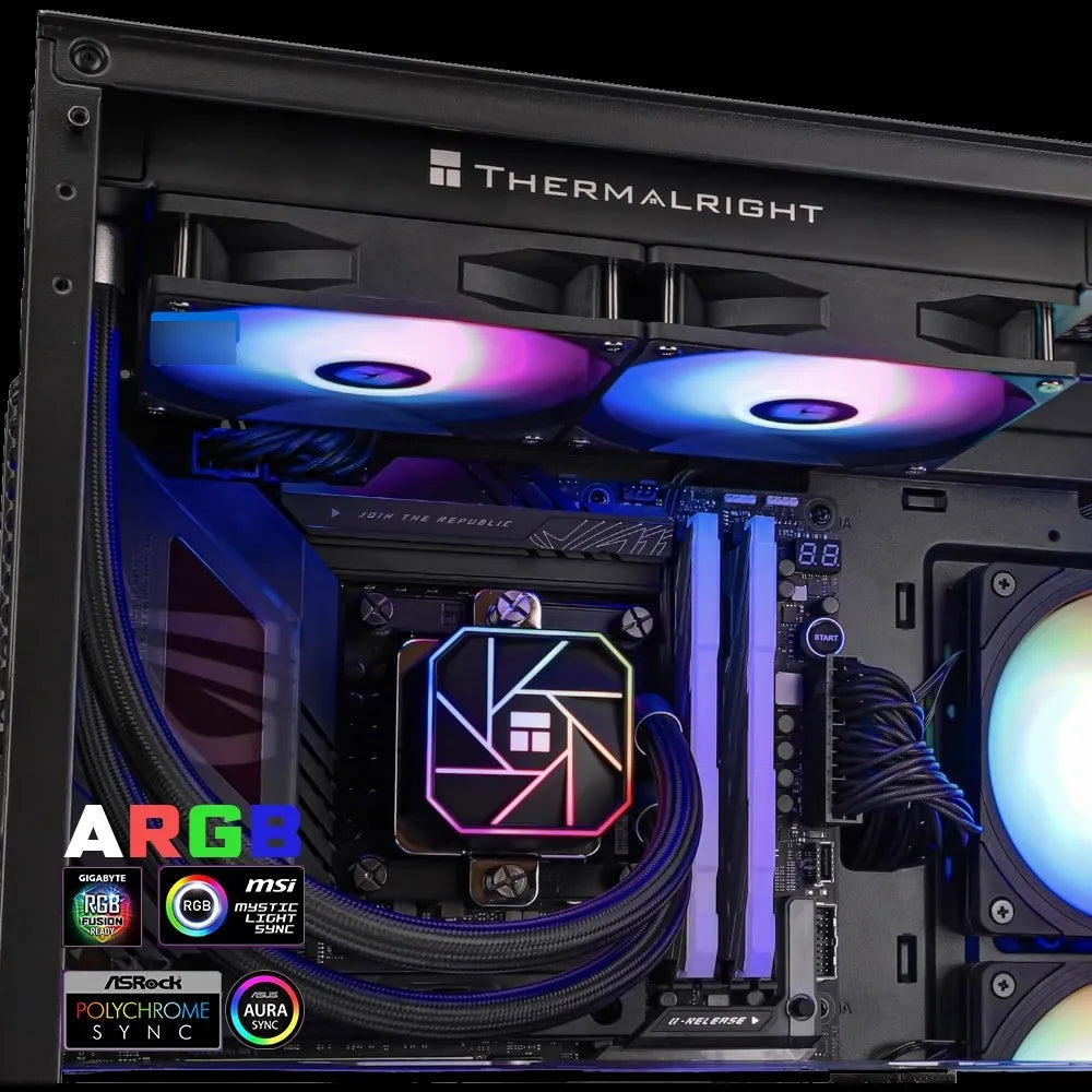 Enfriamiento Liquido Ta Pc Cpu 240mm Argb Lga 1700 Am5 Am4 Negro