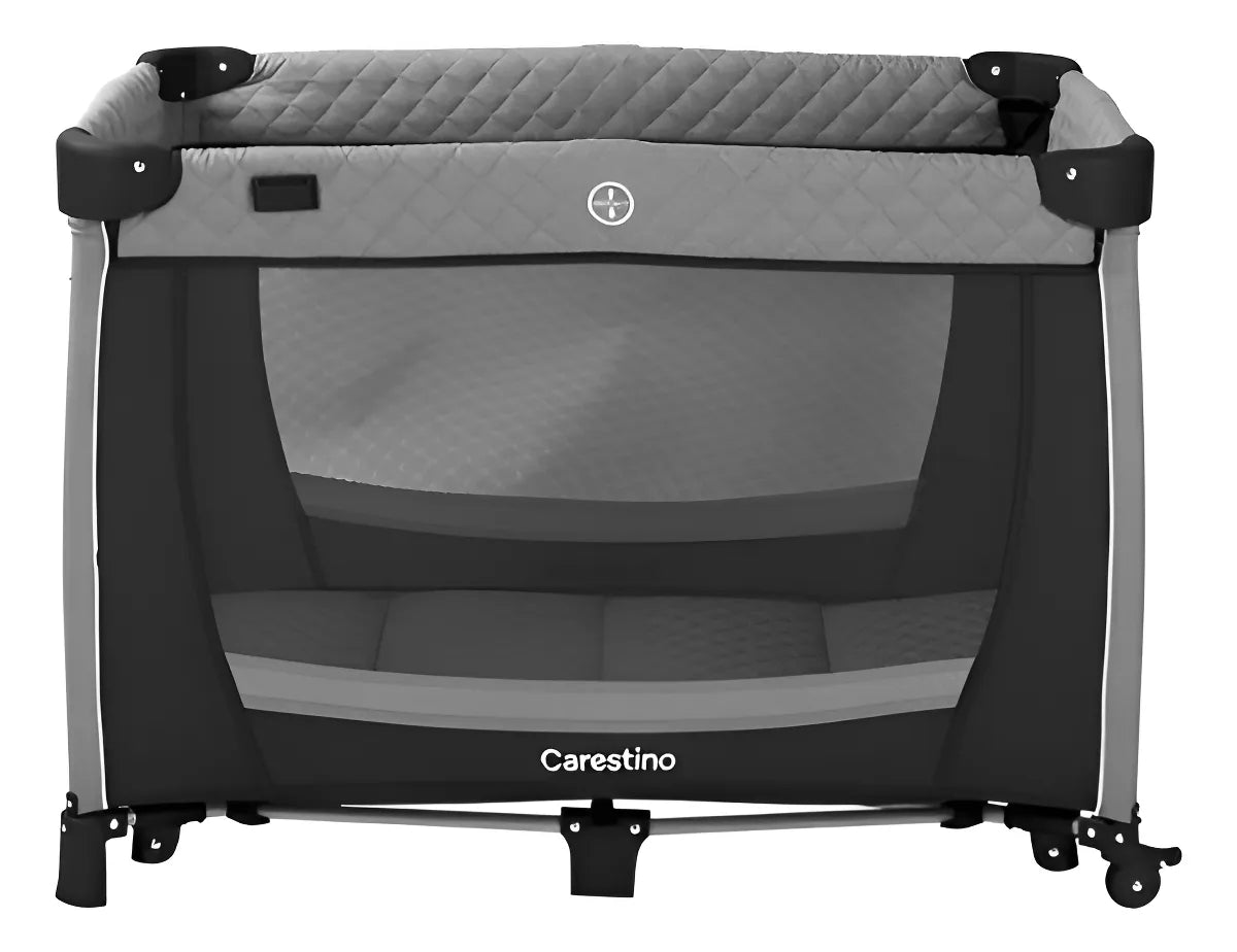 Cuna Corral Carestino Genova Negro Completa + Bolso