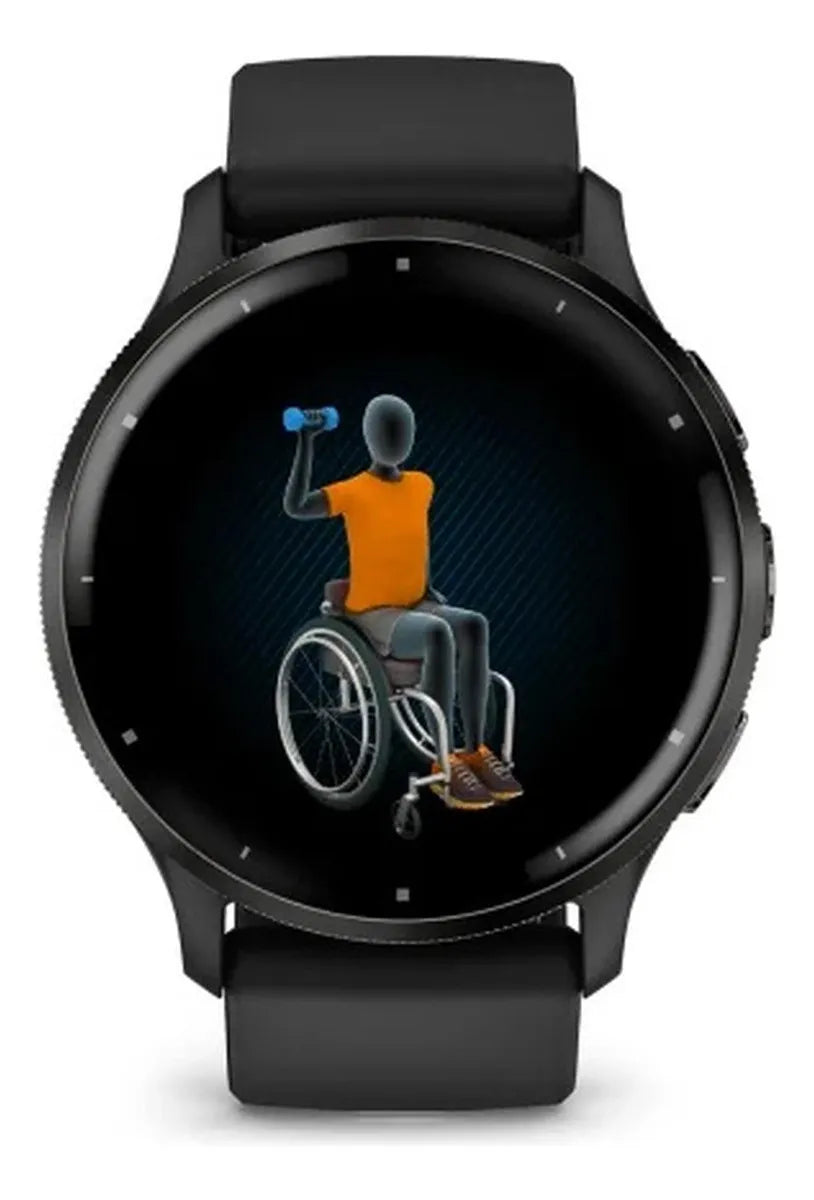 Reloj Gps Garmin Venu 3, 45mm, Color Negro Diseño de la malla Quick release