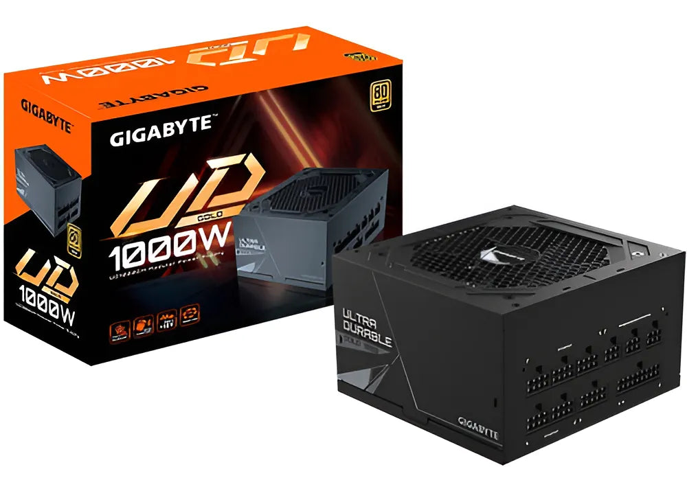 Fuente De Poder Pc 1000w Gamer Gigabyte Ud1000gm 80 Plus Gold Modular Gp-Ud1000gm Color Negro