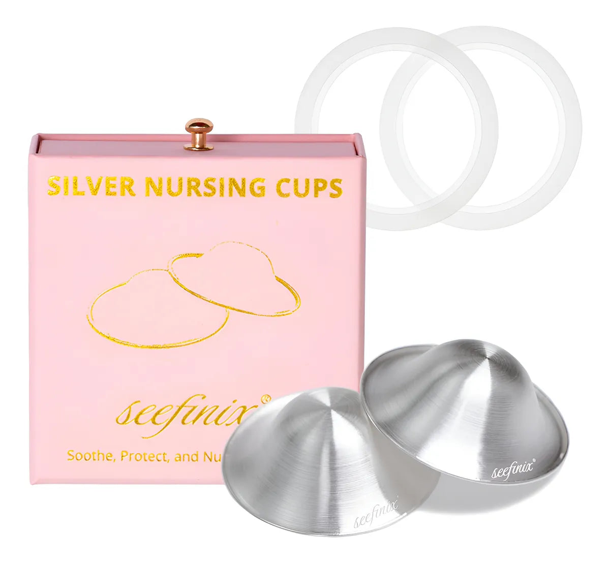 Tazas De Lactancia Con Plata Pura