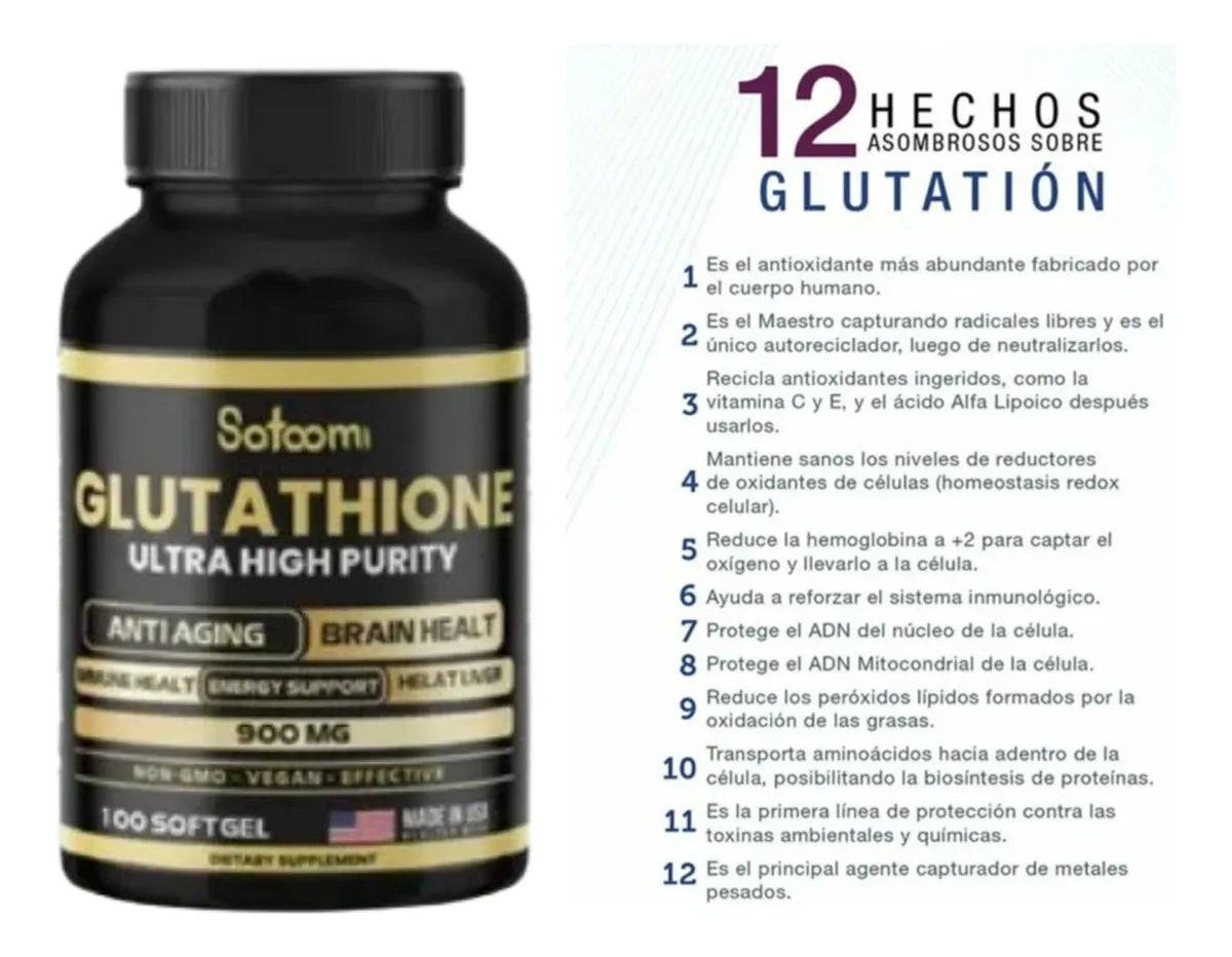 Glutatión Glutathione X2+regalo Na