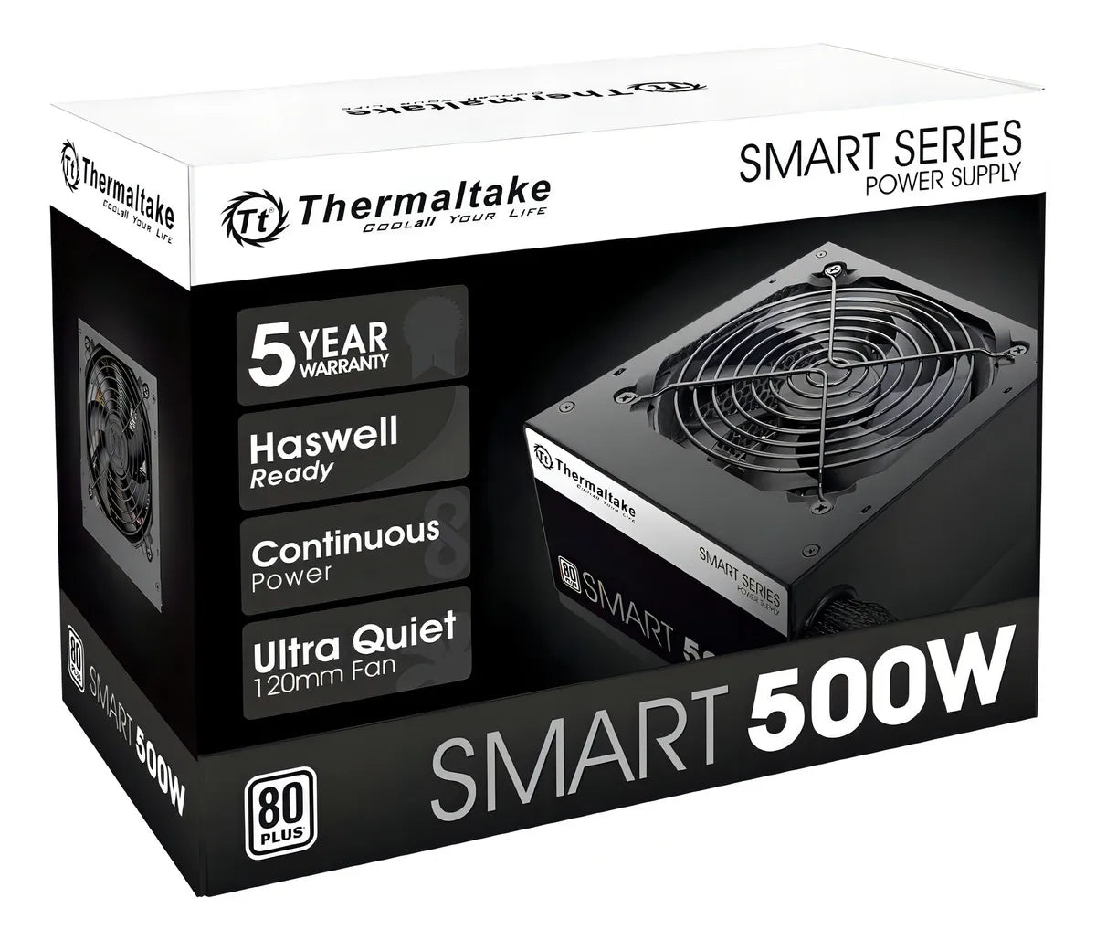 Fuente de poder para PC Thermaltake Technology Smart Series Ps-Spd-0500npcwus-W 500W negra