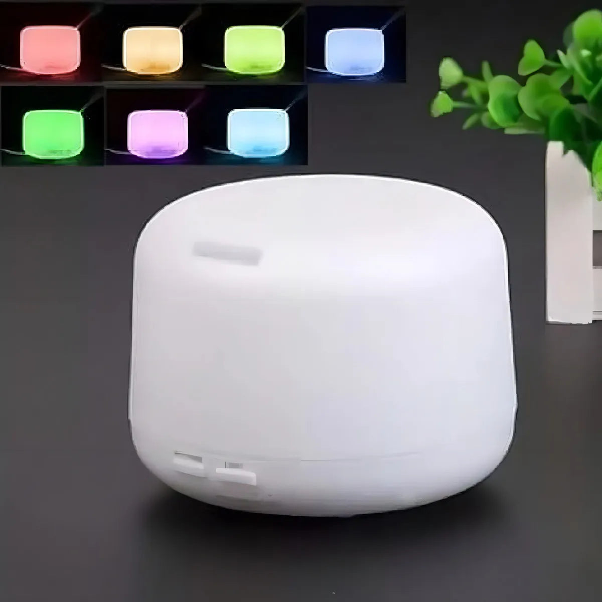 Humidificador Atomizador Difusor De Aroma Led Color Blanco
