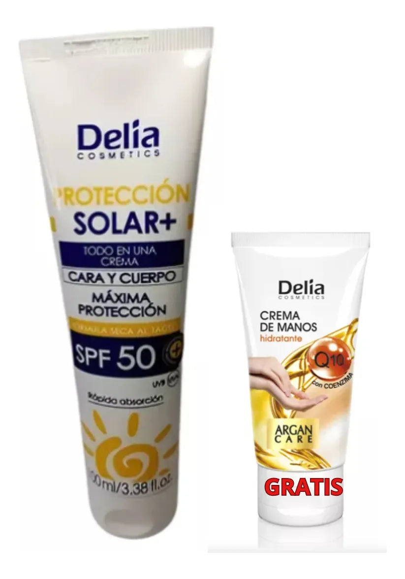 Protector Solar Gratis Crema De Manos Delia Spf 50