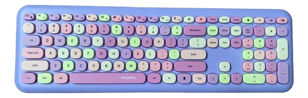 Mofii 666 Teclado Ratón Combo Inalámbrico 2,4 G Color Mixto