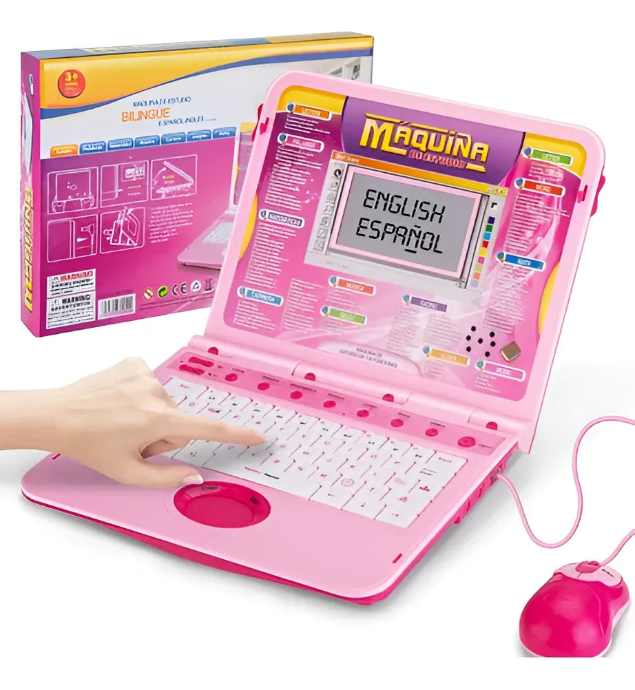 Computadora Infantil Bei Tian 246ES Didáctica Portátil Color Rosa 66 Programas