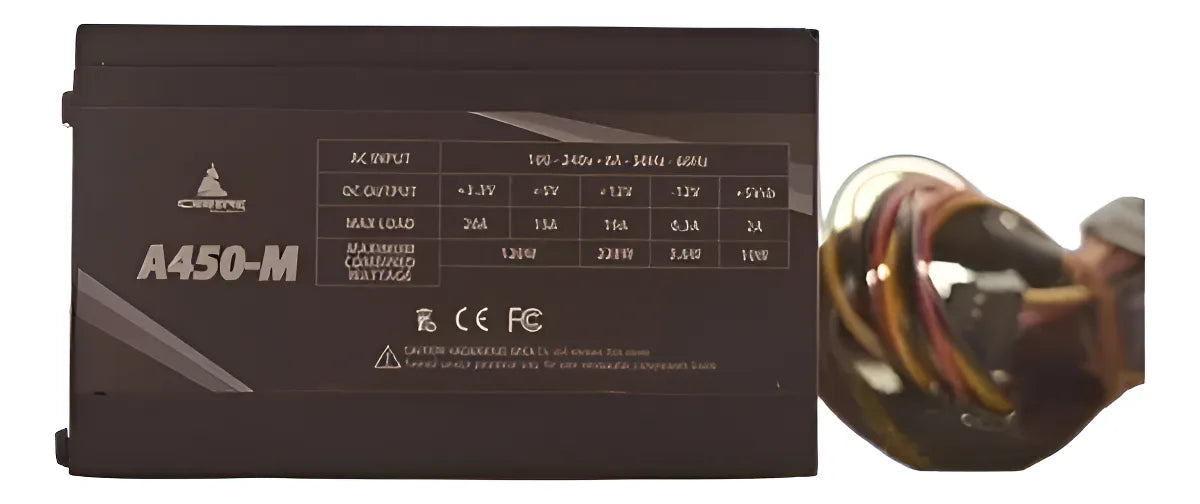 Fuente De Poder Para Pc Iceberg A450m Gaming Basic Color Negro