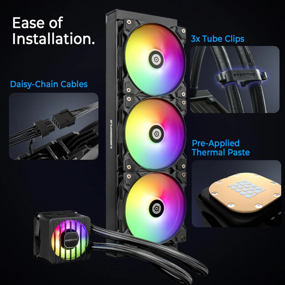 Enermax Liqmaxflo - Enfriador Liquido De Cpu A-rgb Aio De 16
