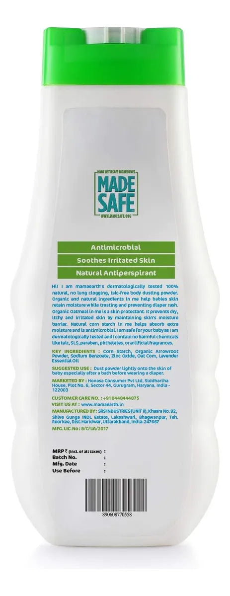 Mamaearth Polvo Para Bebes, 5.29 Oz (150 G), Para Bebes, Nin