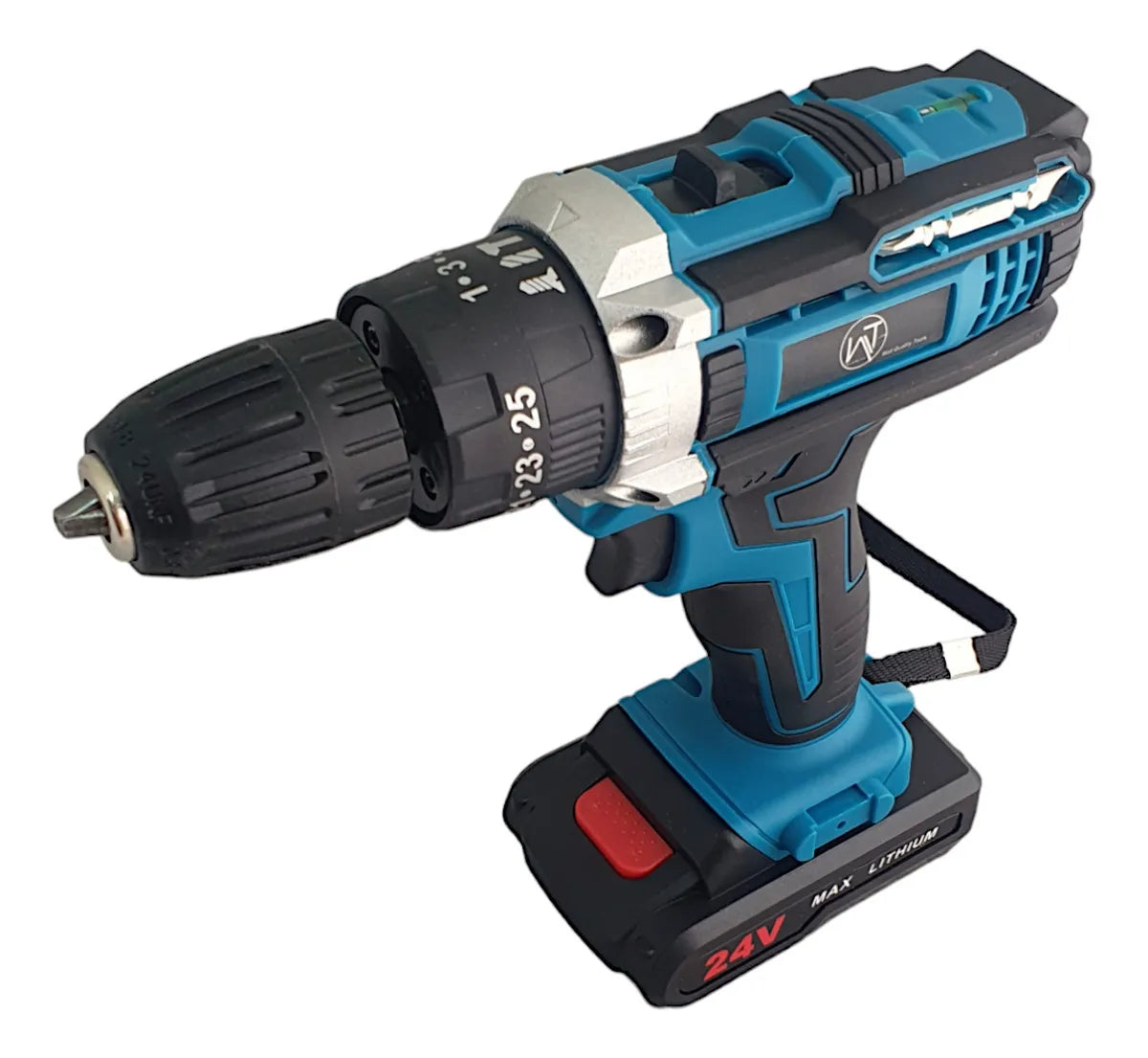 Taladro Percutor Inalambrico Wt Mandril 3/8 Color Azul Frecuencia 60