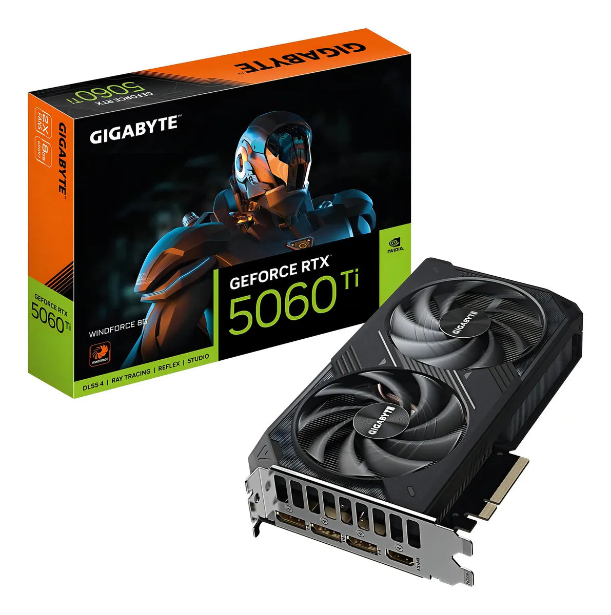 Tarjeta De Video Gigabyte Rtx5060 Ti Windforce 8 Gb Gddr7