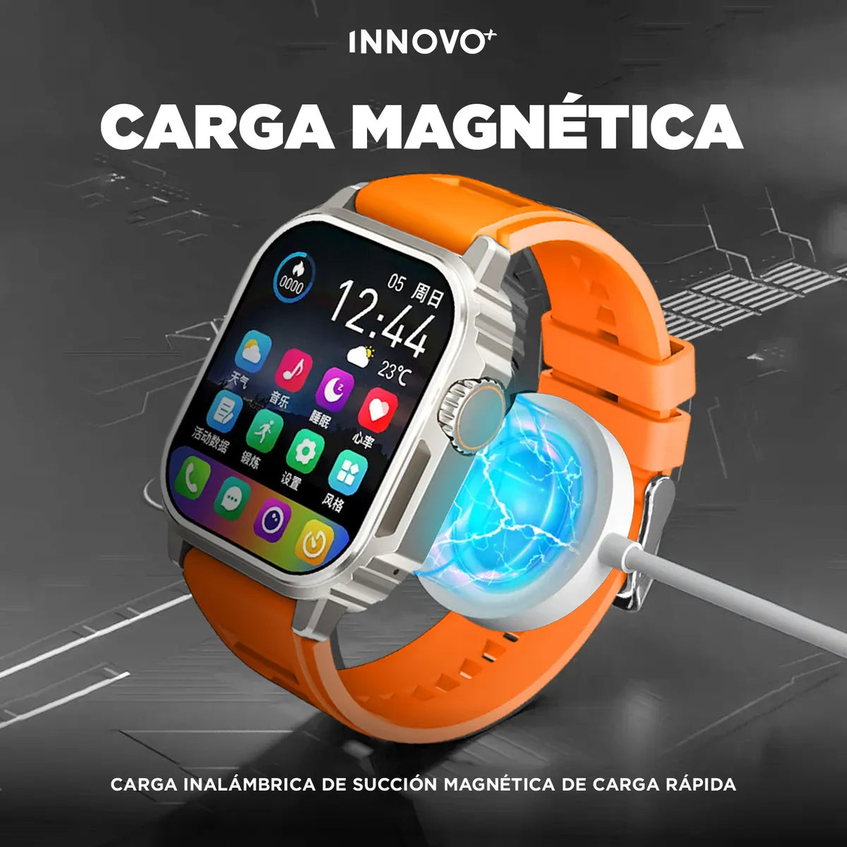 Smartwatch Mobulaa Iw10 Mini Bluetooth 5.0 Ip67 Orange