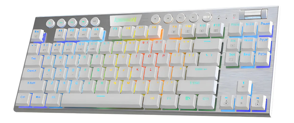 Teclado Mecanico Gamer Tkl Redragon Horus Blanco Switch Red