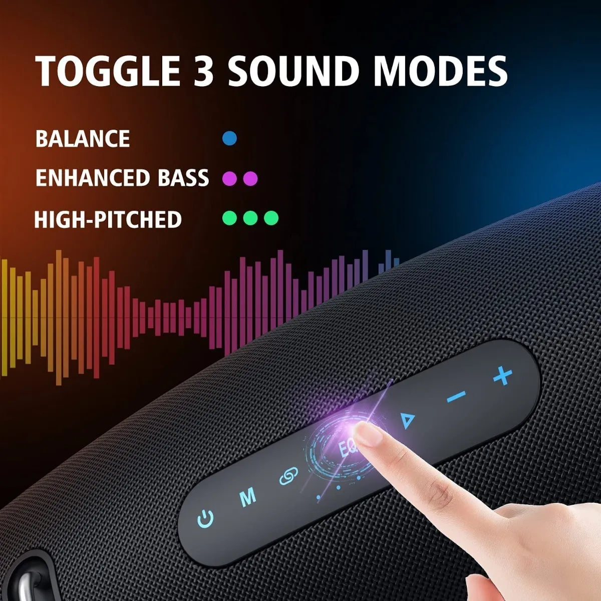 Parlante Bluetooth Zealot S67 De 75w Color Negro