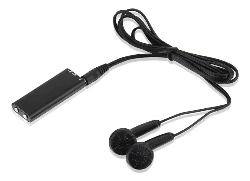Grabador De Voz Oculto Espia 8gb Periodista Mini Digital Mic Color Negro