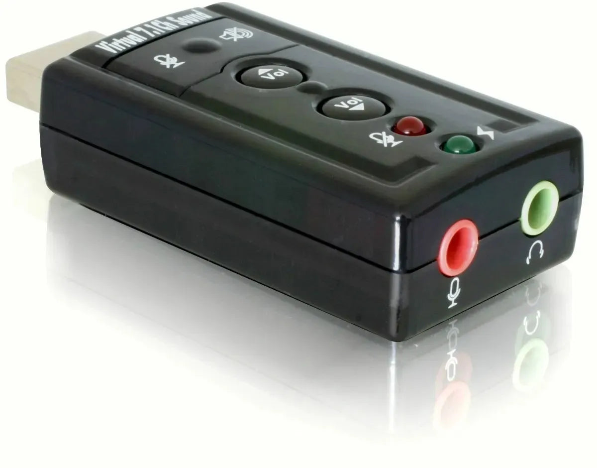 Tarjeta De Sonido Usb 7.1 Externo Con Control De Volumen