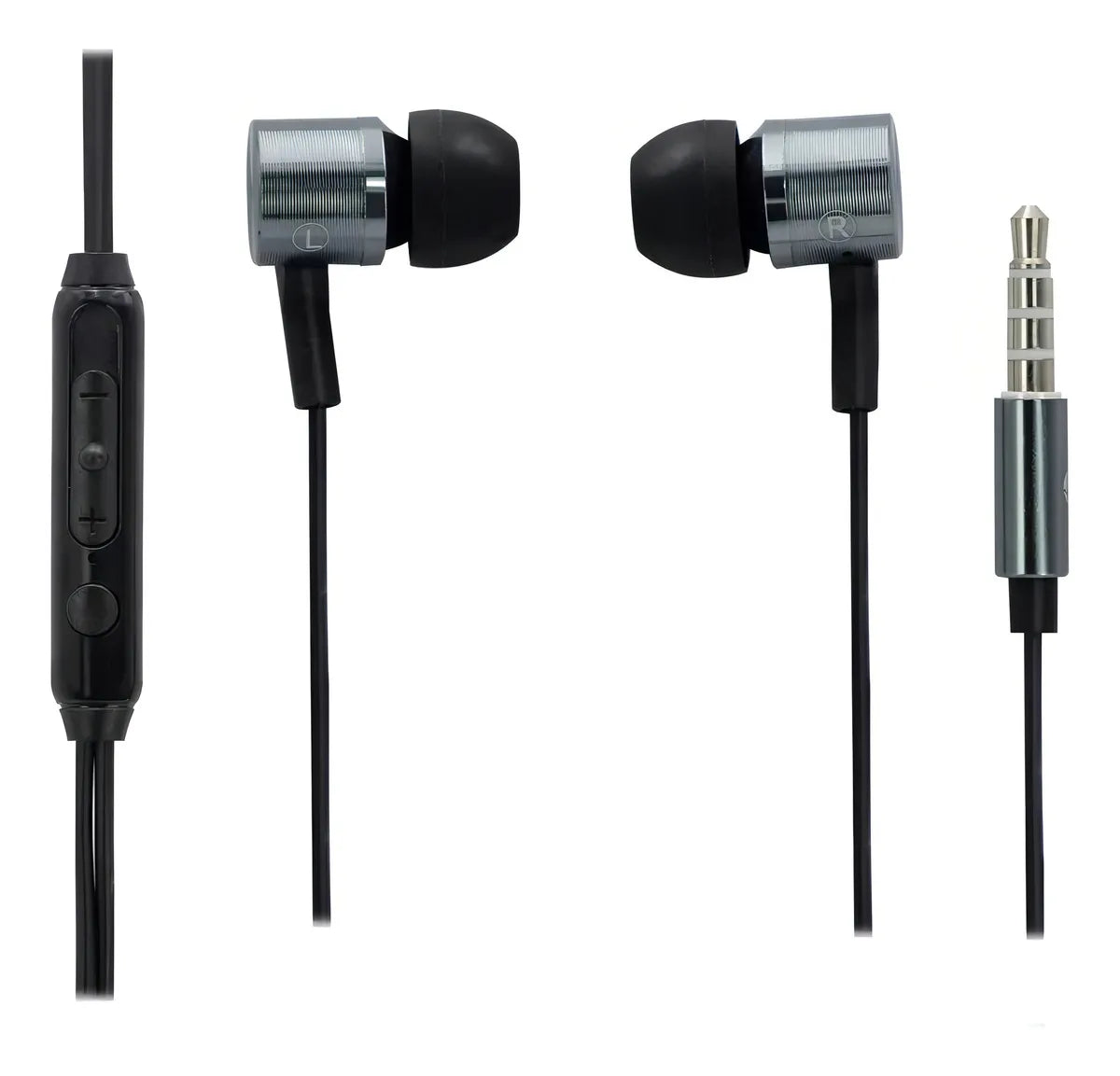 Audifonos Hp Dhe-7003 In Ear Auriculares Manos Libres Color Negro