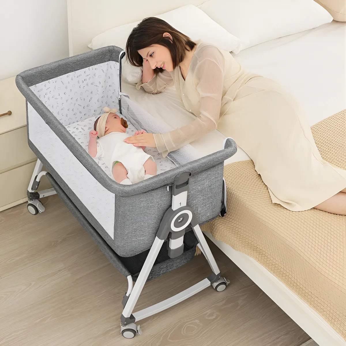Ohfly Moises De Bebe 4 En 1 Para Recien Nacidos Mecedora D