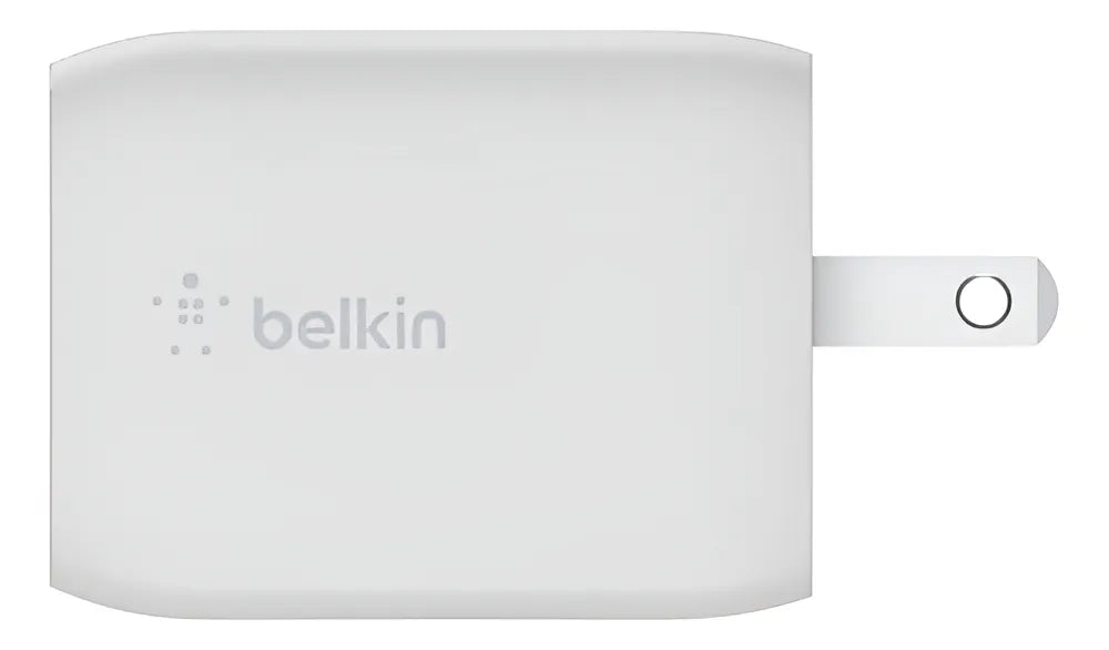 Cargador Pared Dual Belkin Usbc 65w Color Blanco