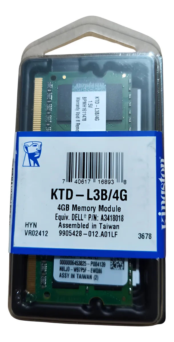 Memoria 4gb Sodimm 4gb 10600 1333mhz Sellada