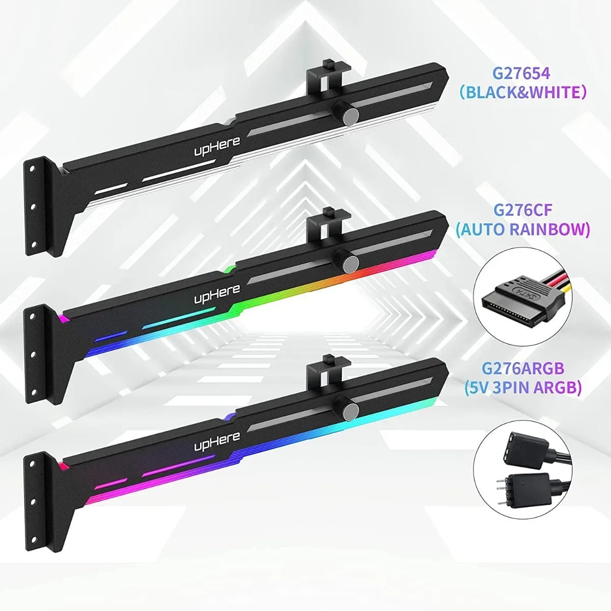 Soporte Peso Tarjeta Video Argb Gamer Led Rtx Amd Pc Gamer