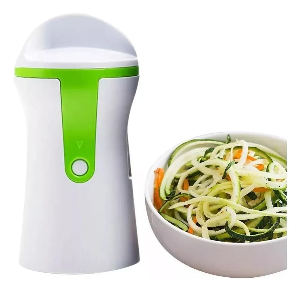 Rebanador Verduras 3 En 1 Rallador Cortador Rebanador Blanco Con Verde