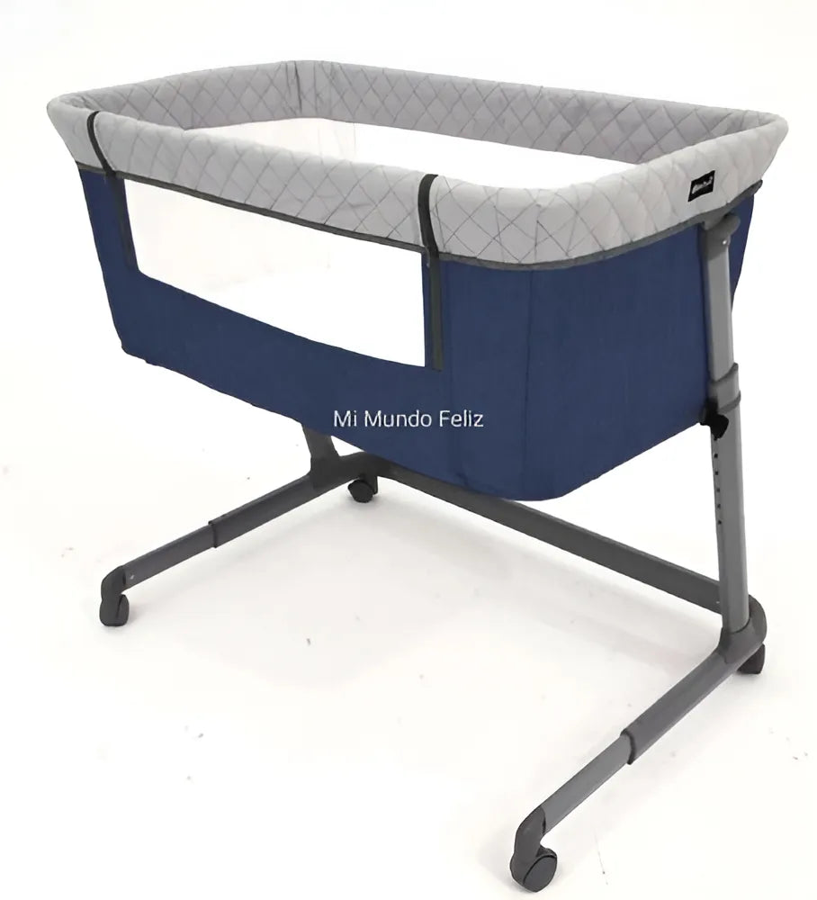 Cuna Colecho Para Bebe Y Colchon Niño Niña Color Azul