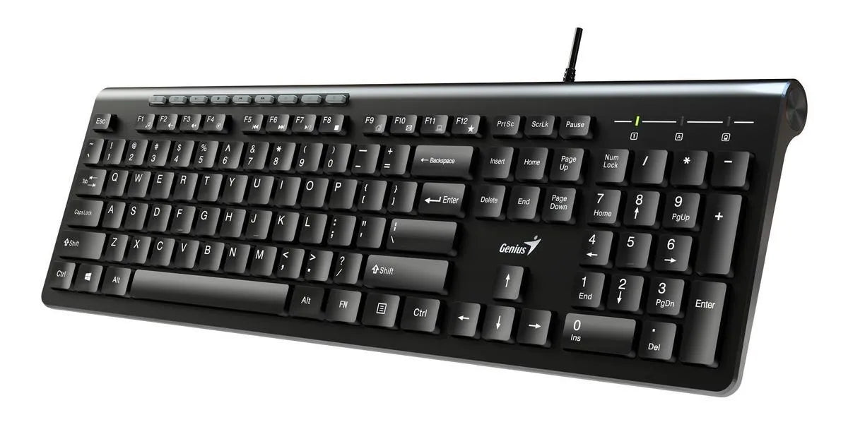 Teclado Genius Slimstar 230 Usb Alambrico Negro