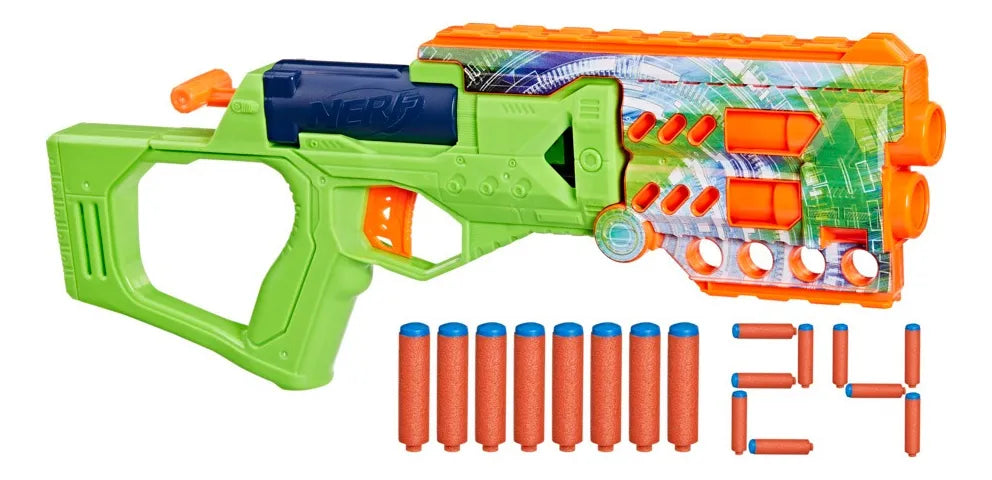 Lanzador Nerf N Series Jadestrike 24 Dardos Color Verde