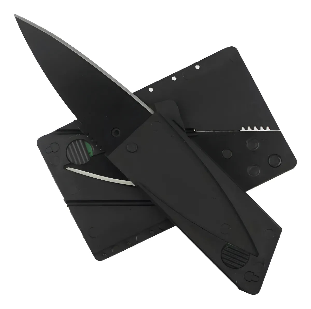 Tarjeta plegable con forma de cuchillo de supervivencia, con forma de tarjeta afilada