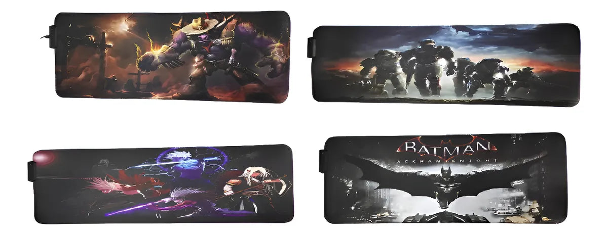 Mousepad Rgb Cable Usb Gamer Multicolores Antideslizante Luz Diseño 1