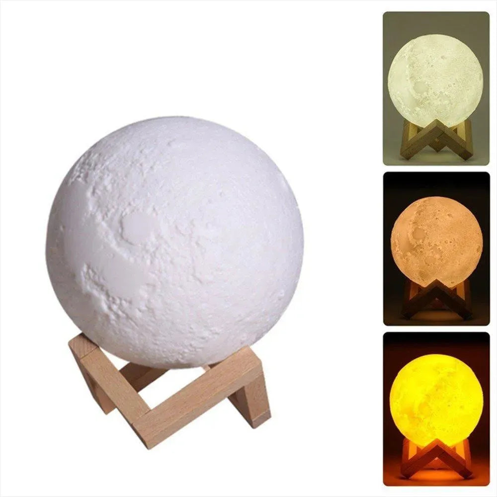 Humificador Difusor Aroma Lámpara Luna Luces Led Eléctrico - Segun Disponibilidad