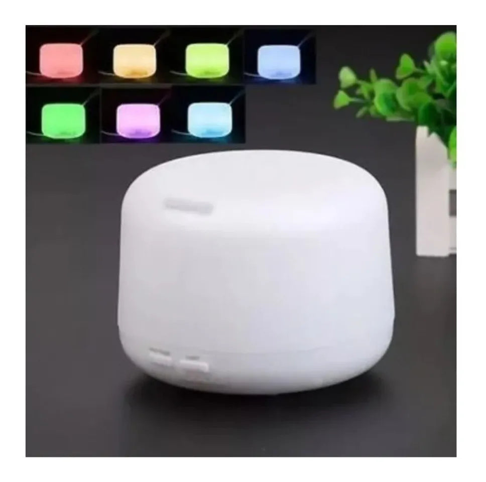 Humidificador Atomizador Difusor De Aroma Led Masmelo 500ml Blanco