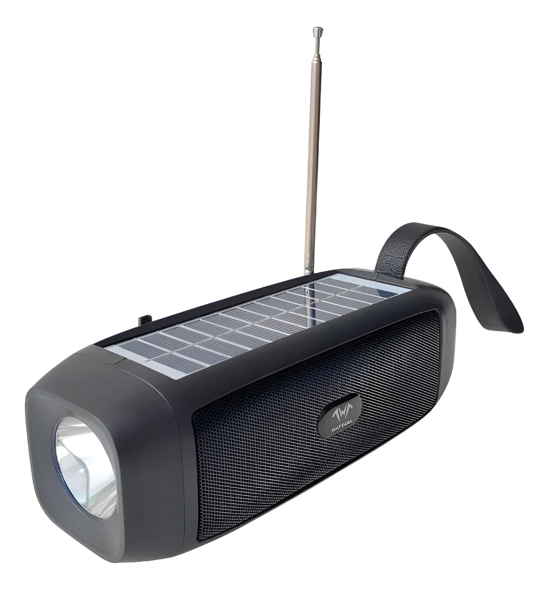 Parlante Altavoz Inalámbrico Wattana Con Linterna Usb Negro
